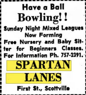 Spartan Lanes - Sep 1965 Ad (newer photo)